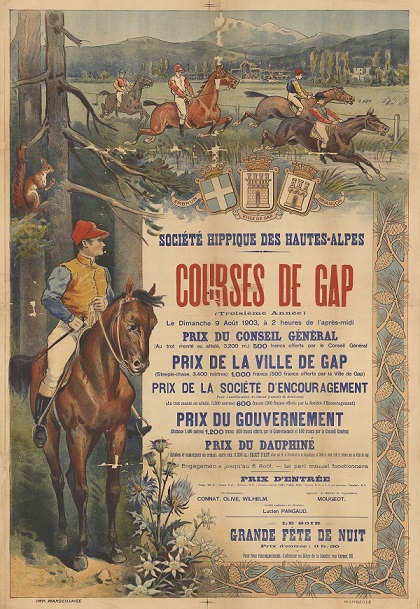 affiche course hippique