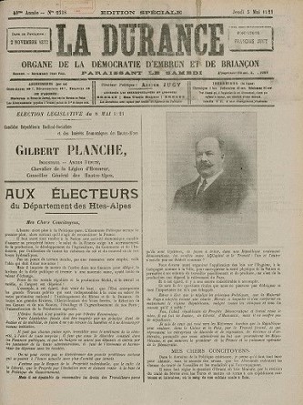 Gilbert PLanche Durance mai 1921 1